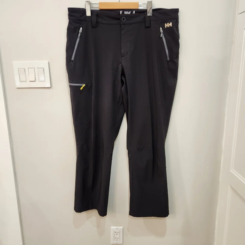 Helly Hansen Pants Mens 38x31 Black Performance Wear Hiking Stretch *China - Picture 1 of 13